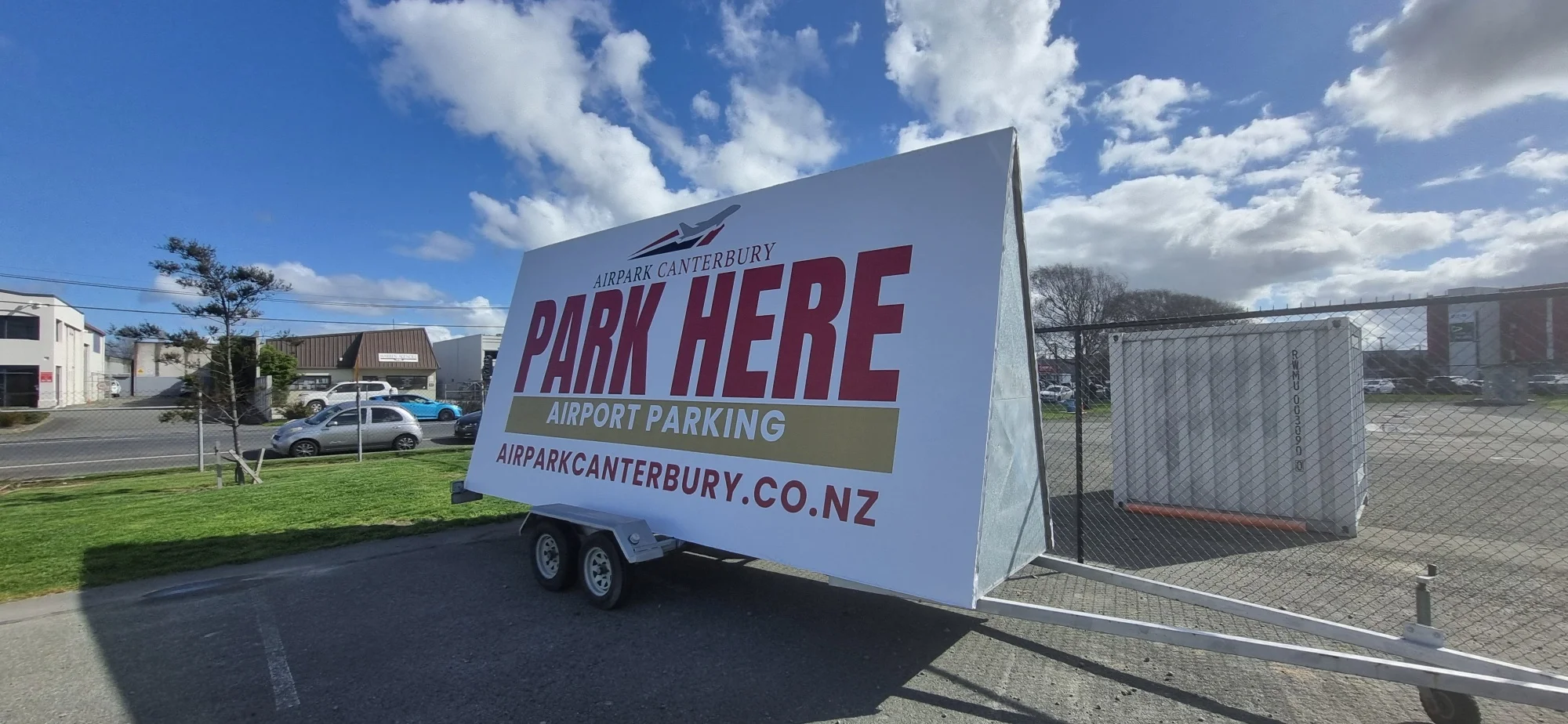 Airpark Canterbury Billboard Campaign in Christchurch
